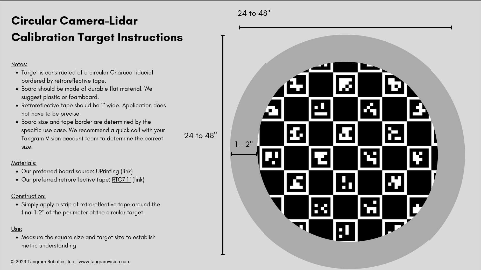 Target: Circular Markerboard